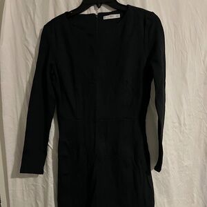 MNG Mango Long-Sleeve Fitted Dress